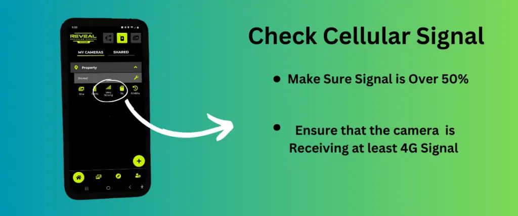 Check Trail Camera's Cellular Signal